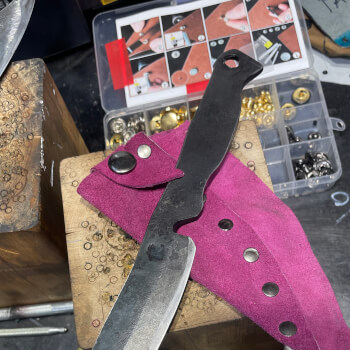 make the leather sheath